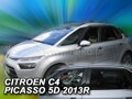 Deflektory CITROEN C4 PICASSO od 2013 + zadné deflektory