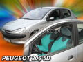 Deflektory PEUGEOT 206 5dv od 1998 do 2012