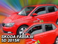 Deflektory ŠKODA FABIA III od 2014 do 2021 + zadné deflektory dlhé