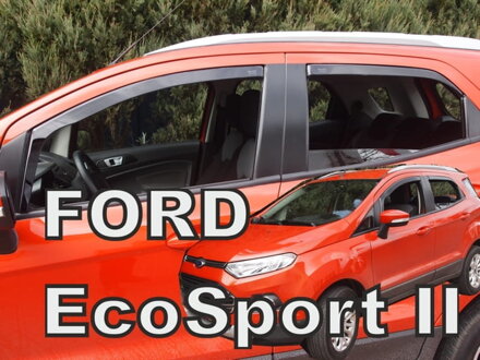 Deflektory FORD EcoSport II od 2012 do 2022 + zadné deflektory