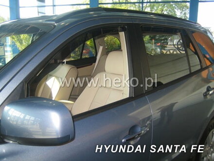 Deflektory HYUNDAI SANTA FE od 08/2000 do 2006 + zadné deflektory