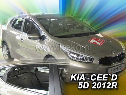 Deflektory KIA CEED II od 2012 do 2018 + zadné deflektory