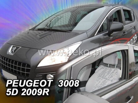 Deflektory PEUGEOT 3008 / 5008 od 2009 do 2017