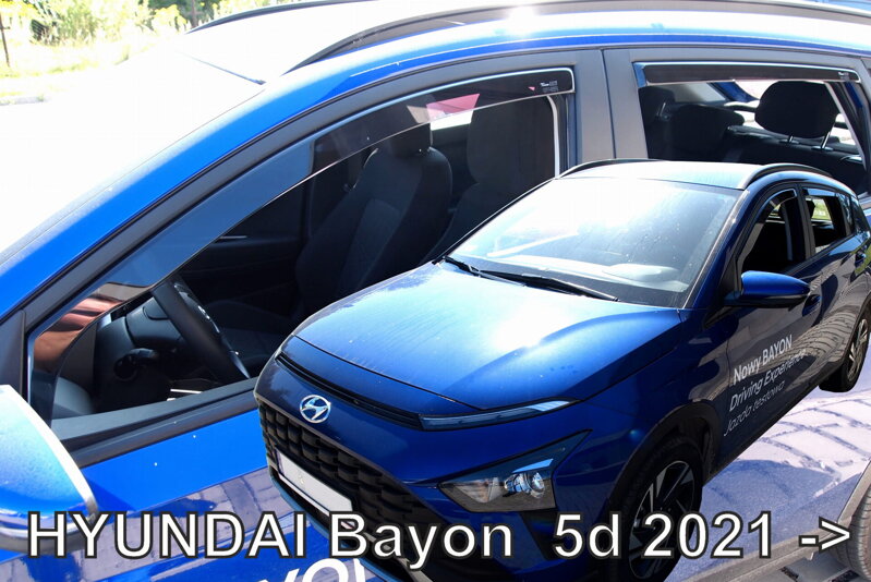 Deflektory HYUNDAI BAYON od 2021 + zadné deflektory