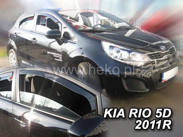 Deflektory KIA RIO Hatchback od 2011