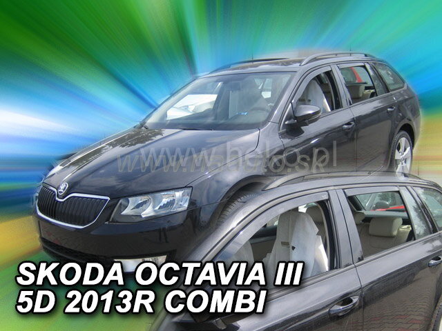 Deflektory ŠKODA OCTAVIA III combi od 2013 + zadné deflektory